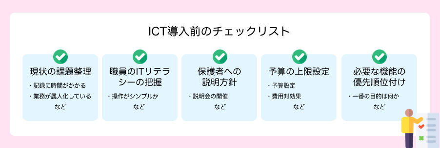ICT導入前のチェックリスト